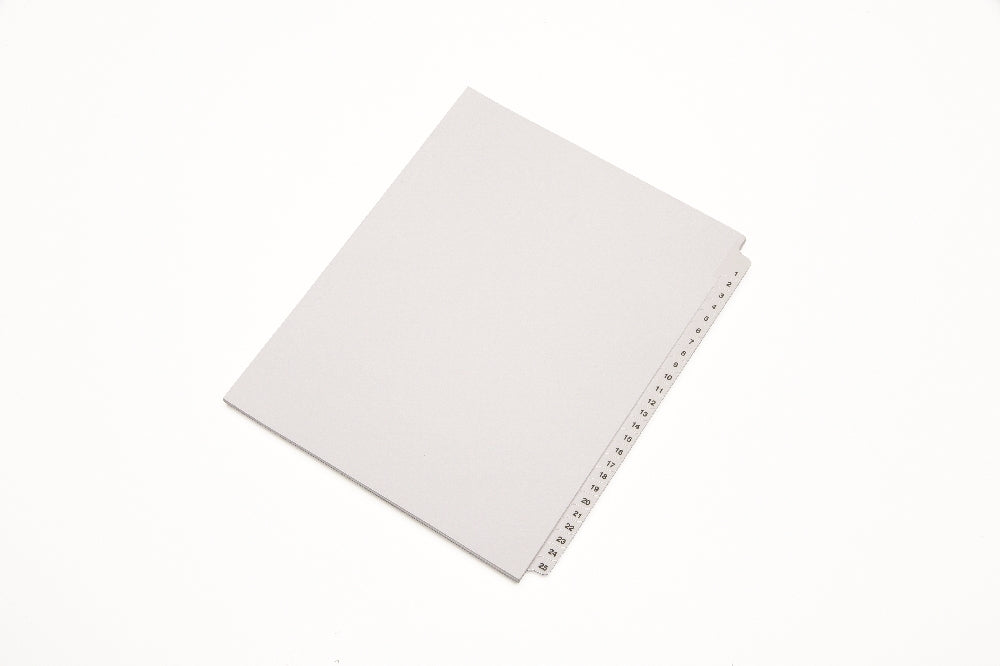 Image of Legal Divider Numerical Tabs 1-25, Un-Punched
