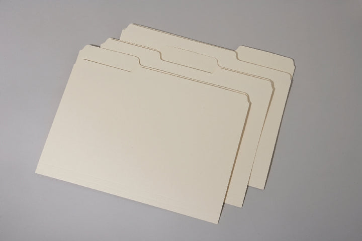 Image of Interior Height Manila File Folders, 1/3 Cut, Letter