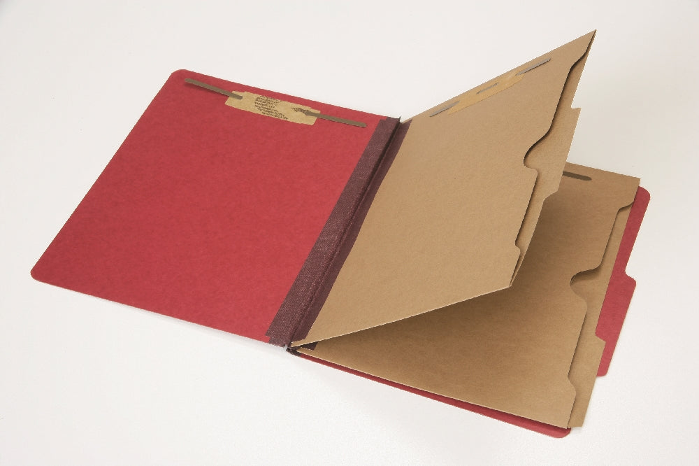 Image of Pocket Classification File Folder, Letter, Dark Red