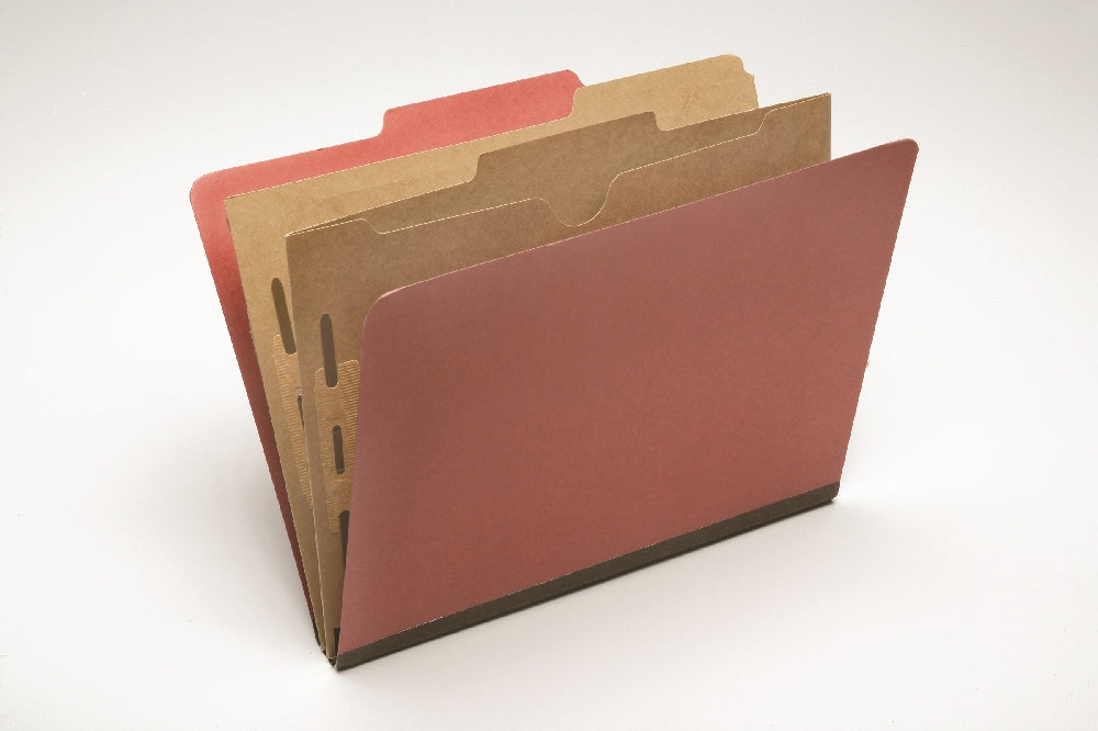 Image of Pocket Classification File Folder, Letter, Earth Red