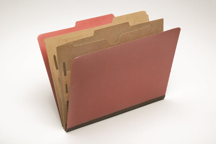 Image of Pocket Classification File Folder, Letter, Earth Red