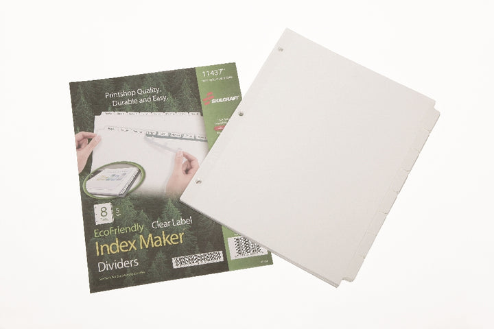 Image of Index Maker Dividers, 8 Tab, White