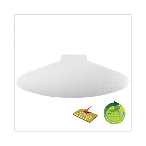 Image of deflecto® Supermat Frequent Use Chair Mat, Medium Pile Carpet, 60 X 66, L-Shape, Clear