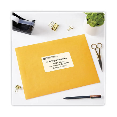 Image of Avery® Shipping Labels with TrueBlock Technology, Laser Printers, 2.5 x 4, White, 8/Sheet, 25 Sheets/Pack