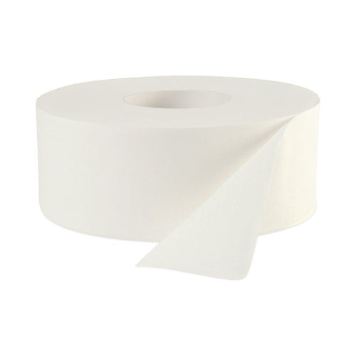 Image of Boardwalk® JRT Bath Tissue, Jumbo, Septic Safe, 2-Ply, White, 3.3" x 1,000 ft, 12 Rolls/Carton