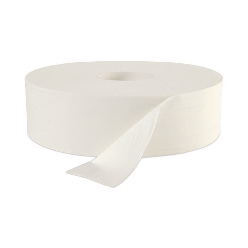 Image of Boardwalk® JRT Bath Tissue, Jumbo, Septic Safe, 2-Ply, White, 3.5" x 2,000 ft, 12" dia, 6 Rolls/Carton