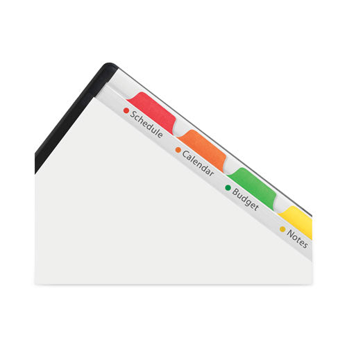 Image of Avery® Clear Easy View Plastic Dividers With Multicolored Tabs And Sheet Protector, 8-Tab, 11 X 8.5, Clear, 1 Set