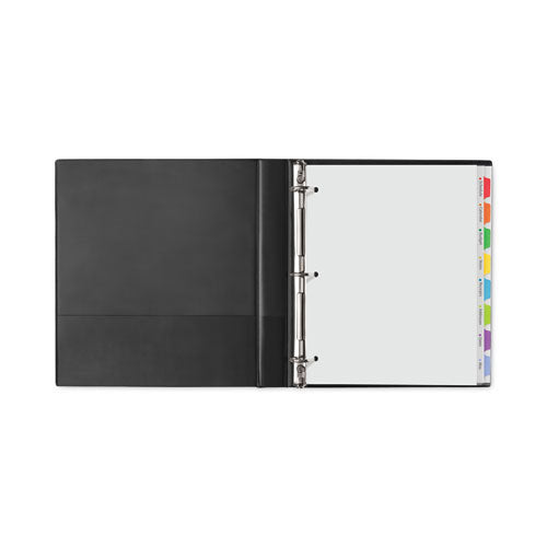 Image of Avery® Clear Easy View Plastic Dividers With Multicolored Tabs And Sheet Protector, 8-Tab, 11 X 8.5, Clear, 1 Set