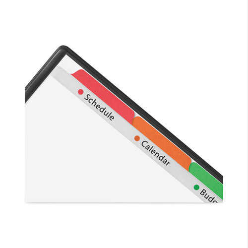 Image of Avery® Clear Easy View Plastic Dividers With Multicolored Tabs And Sheet Protector, 5-Tab, 11 X 8.5, Clear, 1 Set