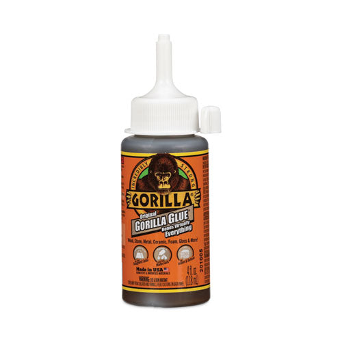 Image of Gorilla® Original Formula Glue, 4 oz, Dries Light Brown