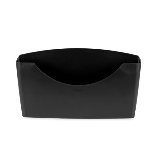 Image of Fellowes® Plastic Partition Additions File Pocket, Letter Size, 14" x 2.5" x 7.75", Dark Graphite