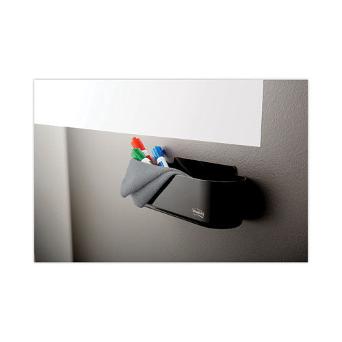 Image of Post-it® Dry Erase Accessory Tray, 8.5" x 3" x 5.25", Black