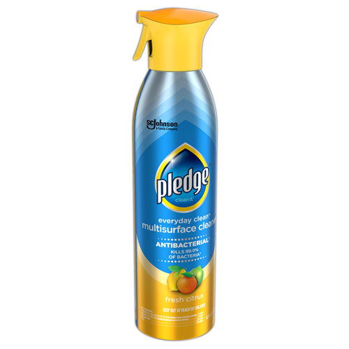 Image of Pledge® Multi Surface Antibacterial Everyday Cleaner, 9.7 Oz Aerosol Spray