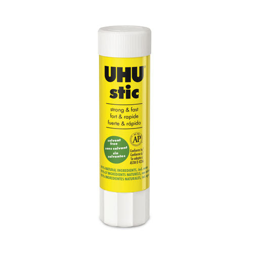Image of UHU® Stic Permanent Glue Stick, 0.29 Oz, Dries Clear