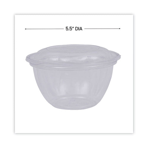Image of Eco-Products® Renewable and Compostable Containers, 18 oz, 5.5" Diameter x 2.3" h, Clear, Plastic, 150/Carton