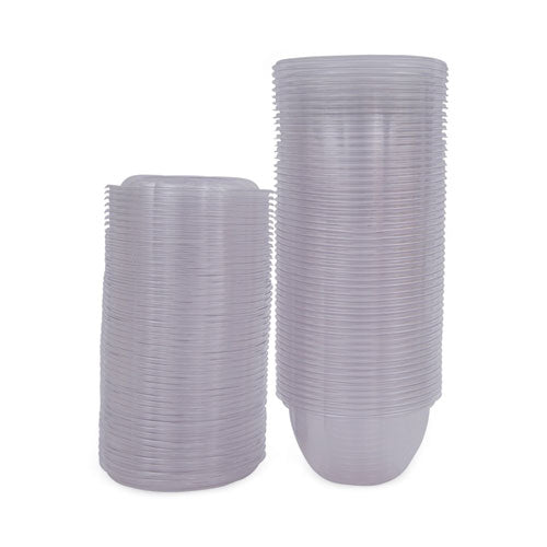 Image of Eco-Products® Renewable and Compostable Containers, 18 oz, 5.5" Diameter x 2.3" h, Clear, Plastic, 150/Carton