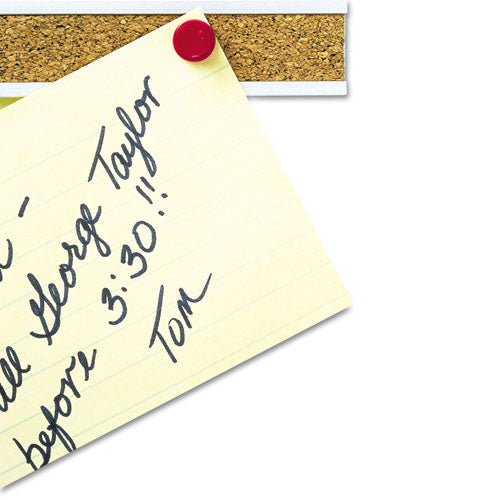 Image of Quartet® Bulletin Bar I, 1" x 36", Brown/Silver