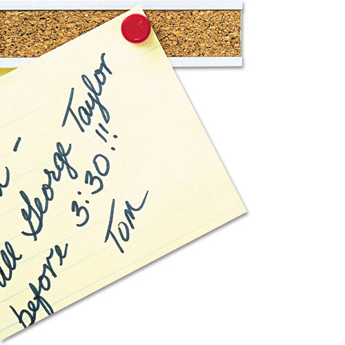 Image of Quartet® Bulletin Bar I, 1" x 48", Brown/Silver