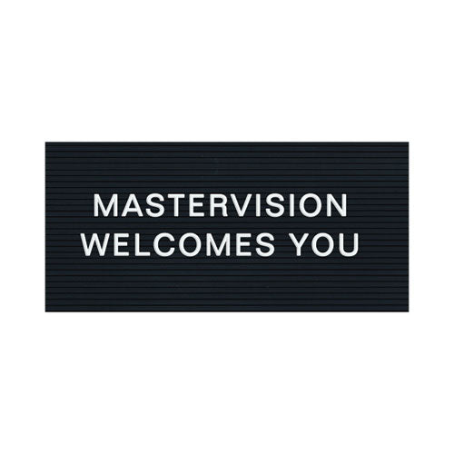 Image of MasterVision® Set of Plastic Letter Board Letters, Numbers and Symbols, 1" Tall, White Characters, 270 Pieces