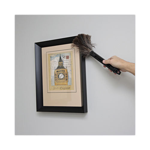 Image of Boardwalk® Ostrich Feather Duster, 9" to 14" Retractable Plastic Handle