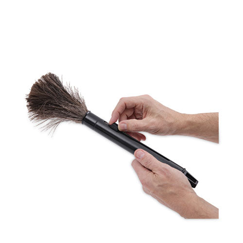 Image of Boardwalk® Ostrich Feather Duster, 9" to 14" Retractable Plastic Handle