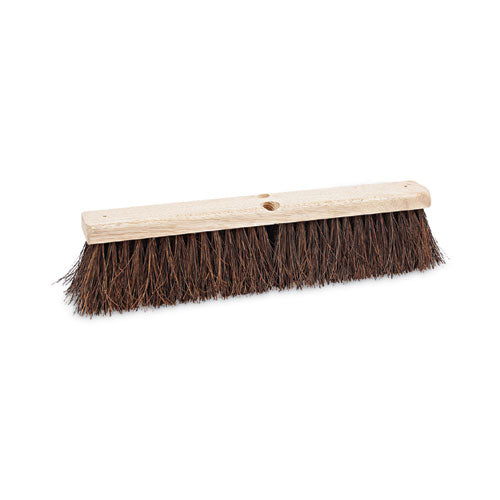 Image of Boardwalk® Floor Brush Head, 3.25" Natural Palmyra Fiber Bristles, 18" Brush