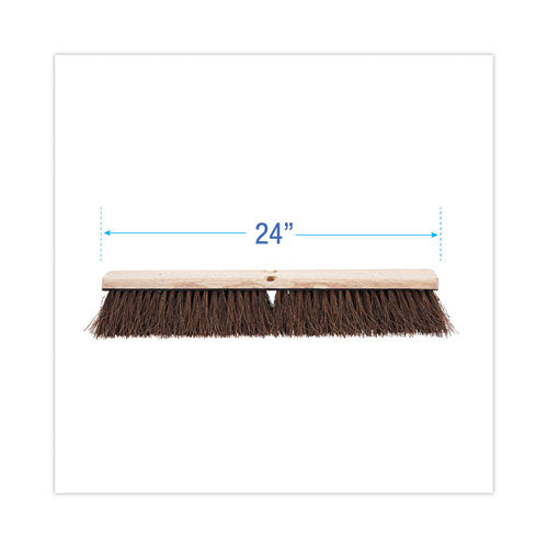Image of Boardwalk® Floor Brush Head, 3.25" Natural Palmyra Fiber Bristles, 24" Brush