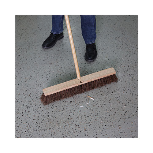Image of Boardwalk® Floor Brush Head, 3.25" Natural Palmyra Fiber Bristles, 24" Brush