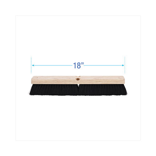 Image of Boardwalk® Floor Brush Head, 2.5" Black Tampico Fiber Bristles, 18" Brush