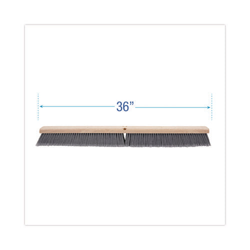 Image of Boardwalk® Floor Brush Head, 3" Gray Flagged Polypropylene Bristles, 36" Brush