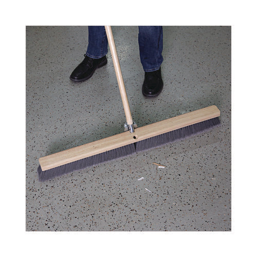 Image of Boardwalk® Floor Brush Head, 3" Gray Flagged Polypropylene Bristles, 36" Brush
