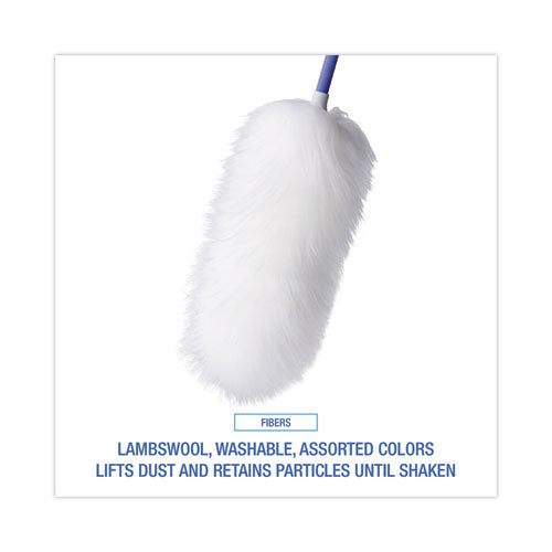 Image of Boardwalk® Lambswool Duster, 35" to 48" Extendable Plastic Handle