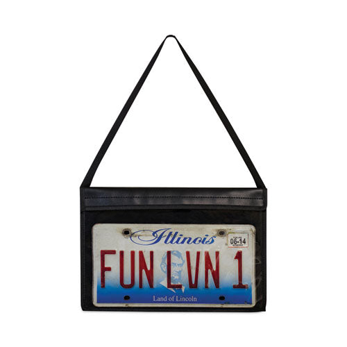 Image of C-Line® 1-Pocket Shop Ticket Holder W/strap And Black Stitching, 75-Sheet, 9 X 12