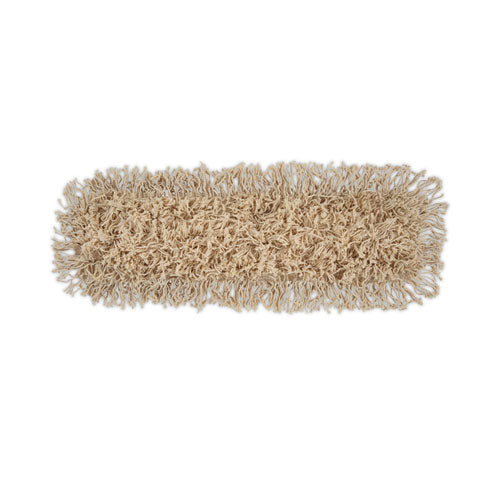 Image of Boardwalk® Industrial Dust Mop Head, Hygrade Cotton, 24w X 5d, White