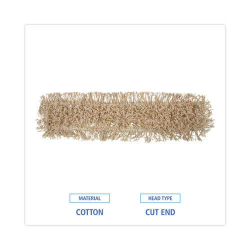 Image of Boardwalk® Industrial Dust Mop Head, Washable, Hygrade Cotton, 36w x 5d, White