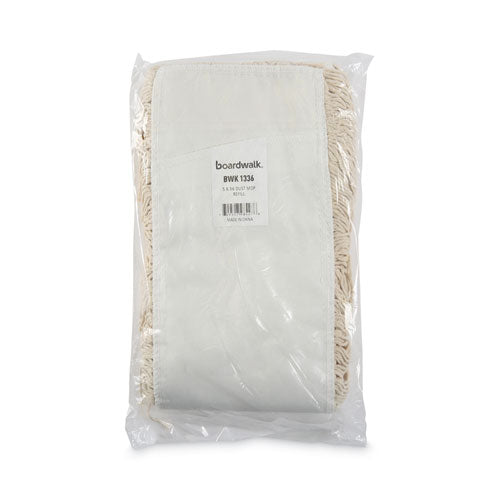 Image of Boardwalk® Industrial Dust Mop Head, Washable, Hygrade Cotton, 36w x 5d, White