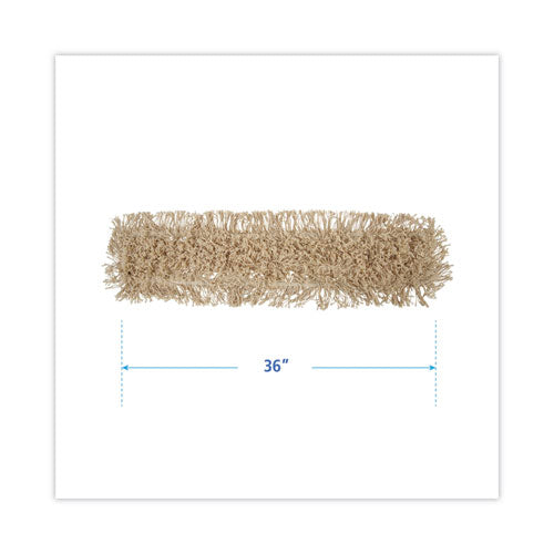 Image of Boardwalk® Industrial Dust Mop Head, Washable, Hygrade Cotton, 36w x 5d, White