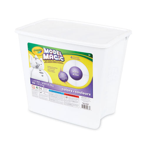 Image of Crayola® Model Magic Modeling Compound, 8 Oz Packs, 4 Packs, White, 2 Lbs
