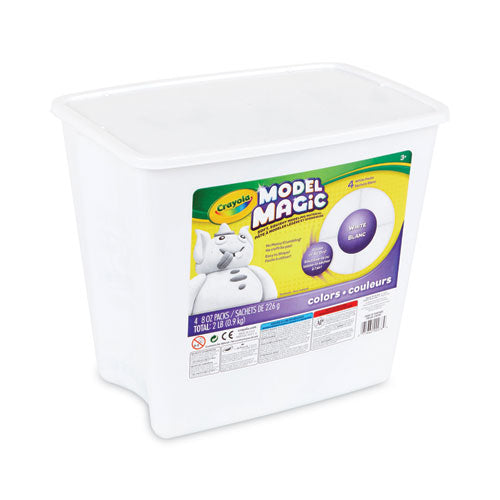 Image of Crayola® Model Magic Modeling Compound, 8 Oz Packs, 4 Packs, White, 2 Lbs