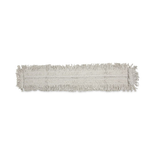 Image of Boardwalk® Mop Head, Dust, Disposable, Cotton/synthetic Fibers, 48 X 5, White