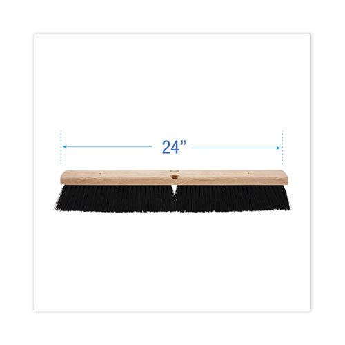 Image of Boardwalk® Floor Brush Head, 3" Black Polypropylene Bristles, 24" Brush