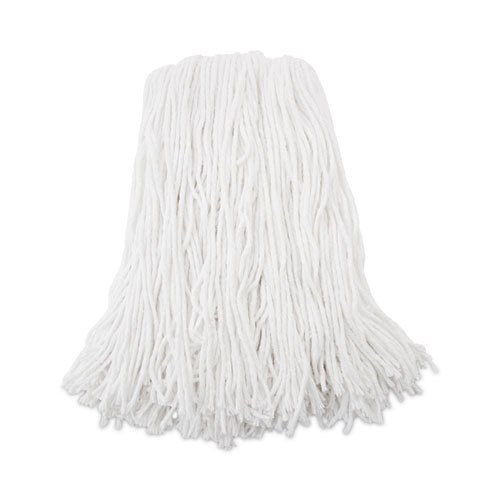 Image of Boardwalk® Premium Cut-End Wet Mop Heads, Rayon, 16oz, White, 12/carton