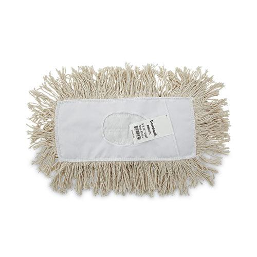 Image of Boardwalk® Mop Head, Dust, Cotton, 12 X 5, White