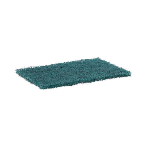 Image of Boardwalk® Heavy-Duty Scouring Pad, 6 x 9, Green, 15/Carton