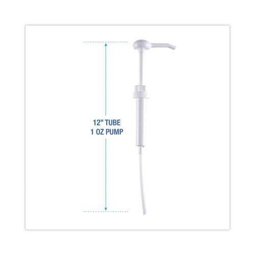 Image of Boardwalk® Siphon Pump for 1 gal Bottles, 1 oz Output, 12" Tube, Plastic, White, 12/Carton