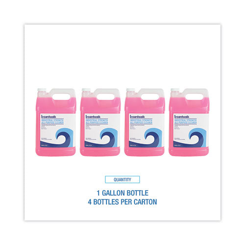 Image of Boardwalk® Industrial Strength All-Purpose Cleaner, Lemon Scent, 1 gal Bottle, 4/Carton