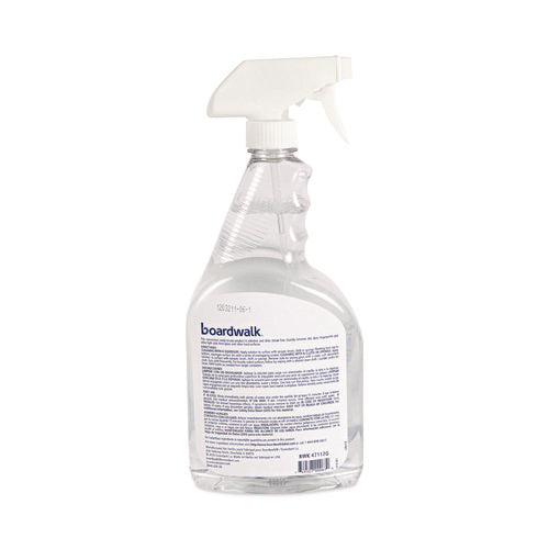 Image of Boardwalk® Natural Glass Cleaner, Unscented, 32 oz Trigger Spray Bottle, 12/Carton
