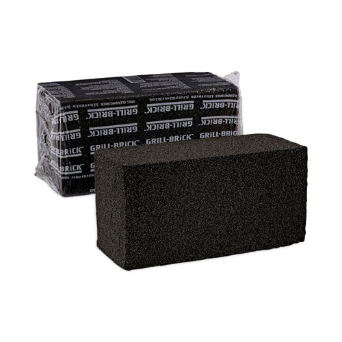 Image of Boardwalk® Grill Brick, 8 X 4, Black, 12/carton