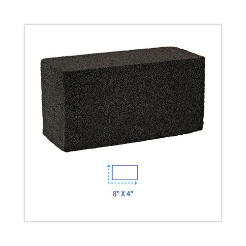 Image of Boardwalk® Grill Brick, 8 X 4, Black, 12/carton