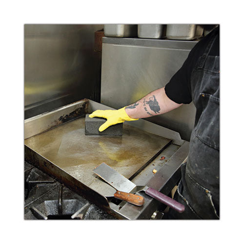 Image of Boardwalk® Grill Brick, 8 X 4, Black, 12/carton